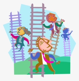 Graphic Free Adversary Rivals Climb Ladders Vector - Welcome To The Corporate World, HD Png Download, Transparent PNG