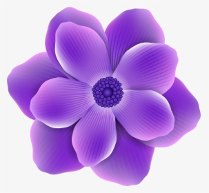 Purple Png Clip Art - Transparent Flower Clip Art Purple, Png Download, Transparent PNG