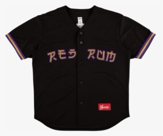 Supreme Red Rum Baseball Jersey Ss - Active Shirt, HD Png Download, Transparent PNG