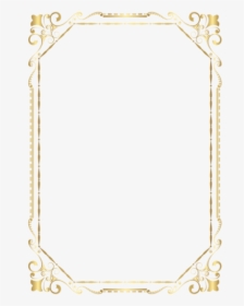 Gold Frame Border Png - Frame Border Design Png, Transparent Png, Transparent PNG