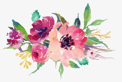 Wedding Watercolor Flower Png, Transparent Png, Transparent PNG
