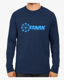 Stark Industries Full Sleeve Navy Blue - Indian Navy T Shirts, HD Png Download, Transparent PNG