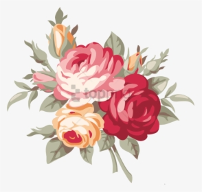 Flower,bouquet,cut Flowers,rose,watercolor Plant,garden - Aesthetic Flower Png, Transparent Png, Transparent PNG