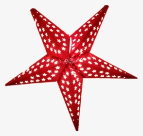 #christmas #stars #twinkle #lights #red - Paper Star, HD Png Download, Transparent PNG
