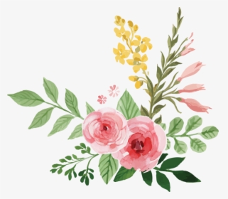 Watercolor Beauty El Cuaderno - Watercolor Flowers Transparent Background, HD Png Download, Transparent PNG