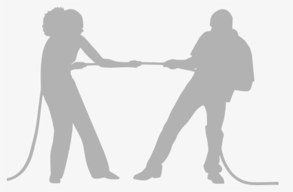 The Selfishness Of Begging Someone To Stay Friends - Tug Of War Silhouette, HD Png Download, Transparent PNG