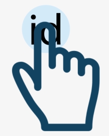 Touch - Id - Windows 10 Hand Cursor, HD Png Download, Transparent PNG