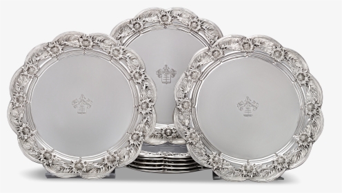Chrysanthemum Sterling Silver Dinner Plates By Tiffany - Silver, HD Png Download, Transparent PNG