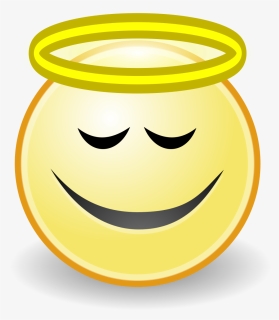 Smiley Emoticon Angel Face Clip Art - Smiley Face, HD Png Download, Transparent PNG