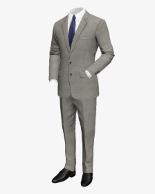Grey Wool Suit - Suit With Six Buttons, HD Png Download, Transparent PNG