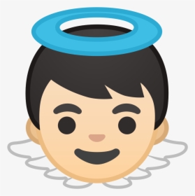 Baby Angel Light Skin Tone Icon - Emoji Niño Png, Transparent Png, Transparent PNG