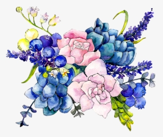 Flowers, Watercolor, Painting, Spring, Design, Nature - Flores Pintura Png, Transparent Png, Transparent PNG