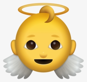 Download Baby Iphone Emoji - Angel Emoji Png, Transparent Png, Transparent PNG