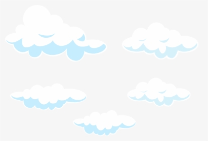Sky Line Point Pattern - Transparent Cartoon Clouds Png, Png Download, Transparent PNG
