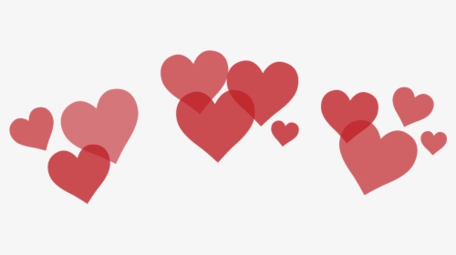 Snapchat Hearts Png - Snapchat Heart Filter Red, Transparent Png, Transparent PNG