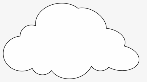 Drawing Cloud - Vector Image Of Cloud, HD Png Download, Transparent PNG