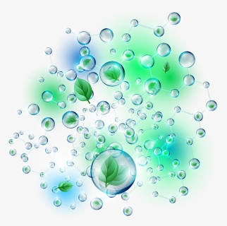 Bubble Drawing Hand Painted - Green Bubbles Png, Transparent Png, Transparent PNG