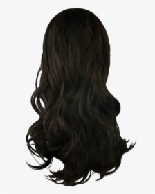 Long Hair Png - Black Hair Clipart Png, Transparent Png, Transparent PNG