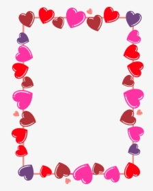 Leiaalisonlavigne Hearts Frame/boarder Png By Leiaalisonlavigne - Valentines Borders Clip Art, Transparent Png, Transparent PNG