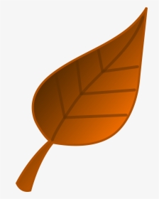 Fall Leaves Tree Clipart - Brown Autumn Leaf Clipart, HD Png Download, Transparent PNG