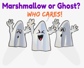 Halloween Ghosts Halloween Ghost Marshmallow Creepy - É Hora De Viver, HD Png Download, Transparent PNG