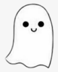 #white #ghost #cute #kawaii #black #halloween #aesthetic - Cute Images Stickers Black And White, HD Png Download, Transparent PNG