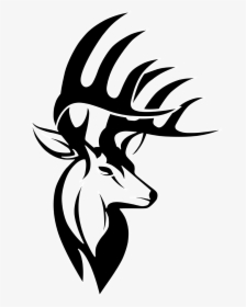 Milwaukee Deer White-tailed Decal Logo Bucks Clipart - Black And White Buck, HD Png Download, Transparent PNG