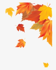 Autumn Corner Decoration - Transparent Fall Leaves Border, HD Png Download, Transparent PNG