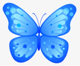 Butterfly Blue Png - Blue Butterfly Clip Art, Transparent Png, Transparent PNG