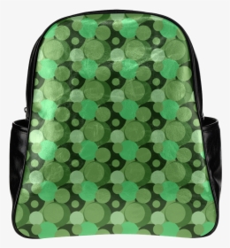 Green Bubble Pop Multi-pockets Backpack - Laptop Bag, HD Png Download, Transparent PNG