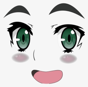 Mq Blush Eyes Faces Face Happy Anime Anime Girl Face Transparent Hd Png Download Transparent Png Image Pngitem - green eyes roblox