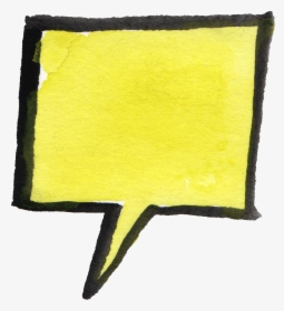 Speech Bubble - Watercolor Painting, HD Png Download, Transparent PNG