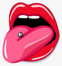 Tongue Png - Tongue Piercing Clipart, Transparent Png, Transparent PNG