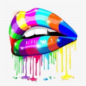 Dripping Lips Png, Transparent Png, Transparent PNG