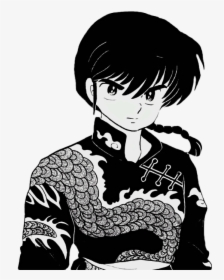 Ranma Black And White, HD Png Download, Transparent PNG