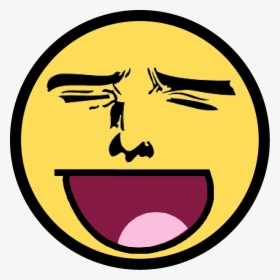Mad Face Png - Awesome Smiley, Transparent Png, Transparent PNG