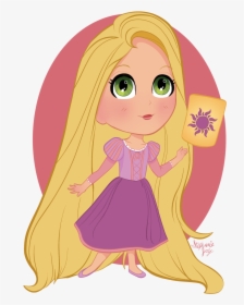 Rapunzel Clipart Chibi - Рапунцель Чиби, HD Png Download, Transparent PNG