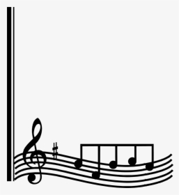 Music Border Png - Music Notes Border Clip Art, Transparent Png, Transparent PNG