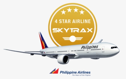 Philippine Airlines, The Heart Of The Filipino - Philippine Airlines 4 Star Skytrax, HD Png Download, Transparent PNG