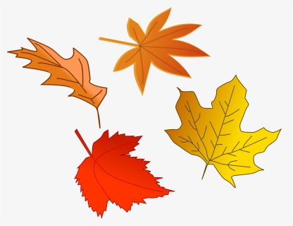 Clipart - Leafs - Falling Leaf Clipart, HD Png Download, Transparent PNG