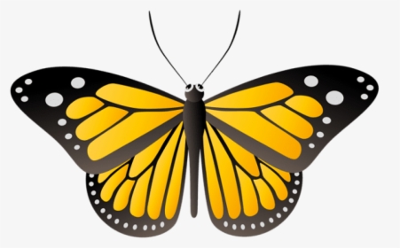 Butterfly Yellow Png - Yellow Clipart Butterfly Transparent, Png Download, Transparent PNG