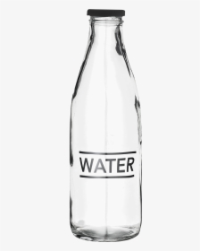 Glass Water Bottle Transparent, HD Png Download, Transparent PNG