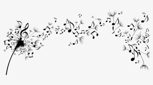 Displaying Music Dandelion - Dandelion Blowing Music Notes, HD Png Download, Transparent PNG