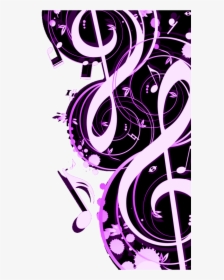 #mq #pink #music #notes #note #border #borders - Pink Music Backgrounds, HD Png Download, Transparent PNG