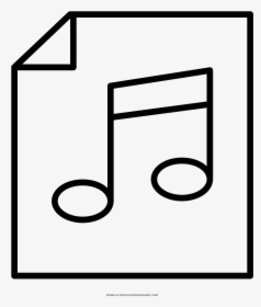 Music Note Coloring Pages - Illustration, HD Png Download, Transparent PNG