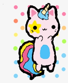 Transparent Lisa Frank Png - Rainbow Kawaii Unicorn Cat, Png Download, Transparent PNG
