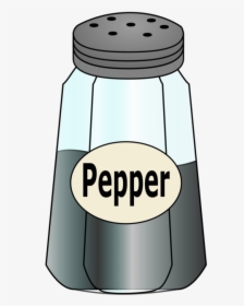 Tableware,salt And Pepper Shakers,seasoning - Pepper Shaker Pepper Clipart, HD Png Download, Transparent PNG