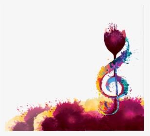 Colorful Border And Music Note - Colorful Music Note Border, HD Png Download, Transparent PNG