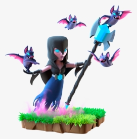 Transparent Clash Of Clans Png - Clash Royale Night Witch, Png Download, Transparent PNG