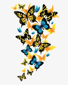 Butterflies Clipart Picture - Butterflies Flying Transparent Background, HD Png Download, Transparent PNG